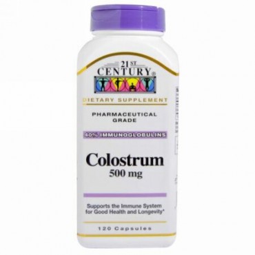 21st Century, 初乳、500 mg、120カプセル (Discontinued Item)
