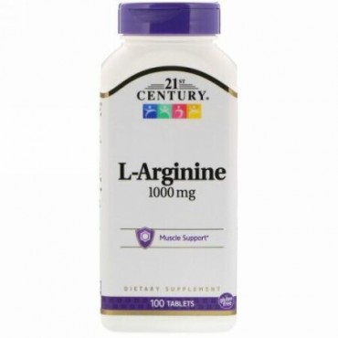 21st Century, L-アルギニン、1000mg、100錠