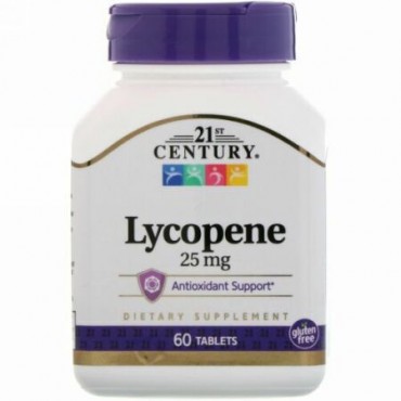 21st Century, Lycopene、25 mg、60粒