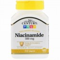 21st Century, ナイアシンアミド、500mg、タブレット110粒
