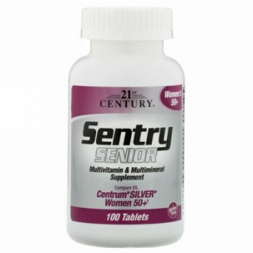 21st Century, Sentry Senior, Multivitamin & Multimineral Supplement, Women 50+, 100 Tablets