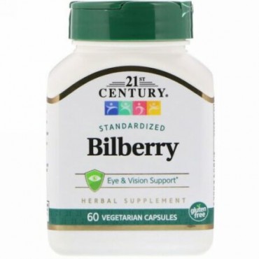 21st Century, ビルベリーエキス, 60 ベジタブルカプセル (Discontinued Item)