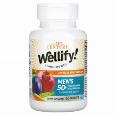 21st Century, Wellify, Men's 50+, 65 Tablets