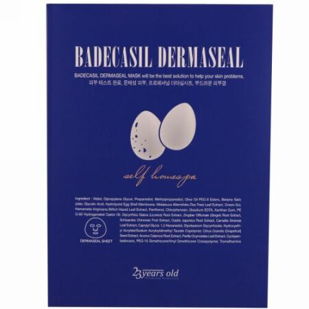 23 Years Old, バデカシル、Dermasealマスク、1枚 (Discontinued Item)