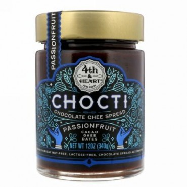 4th & Heart, チョクティ・チョコレートギースプレッド、パッションフルーツ、12オンス (340 g)