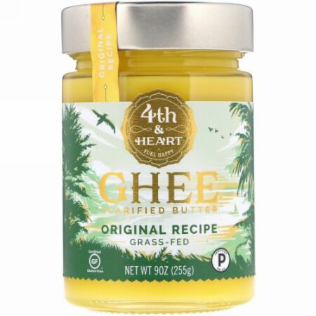 4th & Heart, ギー澄ましバター、牧草飼育、オリジナルレシピ、255 g（9 oz）