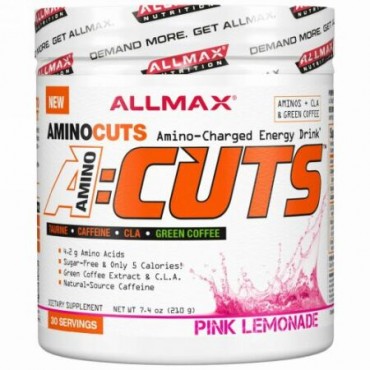 ALLMAX Nutrition, ACUTS, Amino-Charged Energy Drink, Pink Lemonade, 7.4 oz (210 g)