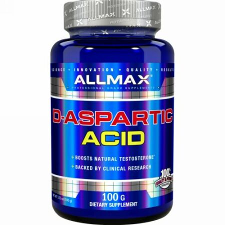 ALLMAX Nutrition, D-アスパラギン酸、3.53 oz（100 g）