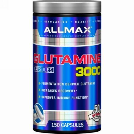 ALLMAX Nutrition, Glutamine 3000, 3,000 mg, 150 Capsules (Discontinued Item)