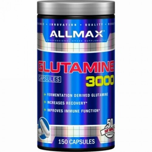 ALLMAX Nutrition, Glutamine 3000, 3,000 mg, 150 Capsules (Discontinued Item)