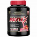 ALLMAX Nutrition, アイソフレックス、100%ウルトラピュアホエイタンパク質アイソレート (WPI イオンチャージ濾過)、ストロベリー、5 lbs. (2.27 kg)