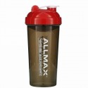 ALLMAX Nutrition, リークプルーフ（漏れ防止）シェイカー、渦巻き状ミキサー付きBPA不使用ボトル、700ml（25オンス）