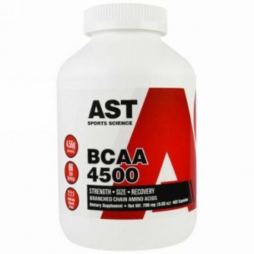 AST Sports Science, BCAA, 4500, 462 カプセル (Discontinued Item)