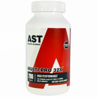 AST Sports Science, Multi Pro 32X, The Serious Athlete's Multi-Vitamin Multi-Mineral, 200 Caplets (Discontinued Item)