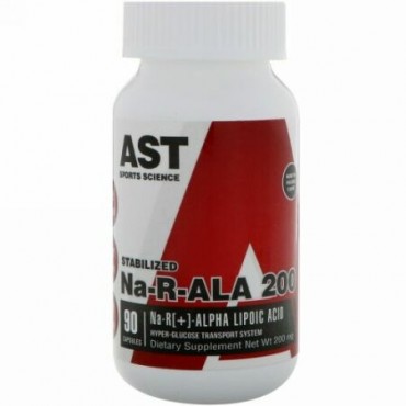 AST Sports Science, Na-R-ALA 200, 200 mg、カプセル90粒 (Discontinued Item)