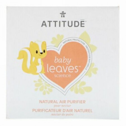 ATTITUDE, Baby Leavesサイエンス、ナチュラル空気清浄、ナシネクター、8オンス (227 g) (Discontinued Item)