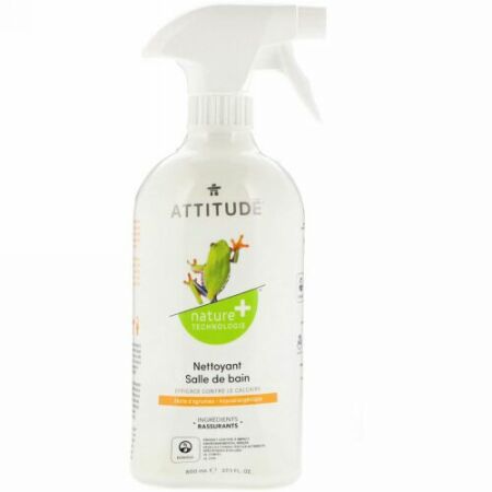 ATTITUDE, 浴室クリーナー、シトラスゼスト、27.1 fl oz (800 ml) (Discontinued Item)