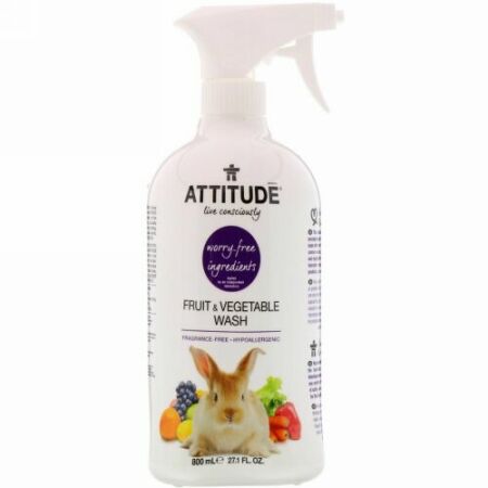 ATTITUDE, フルーツ & ベジタブル ウォッシュ、27.1液量オンス(800 ml)