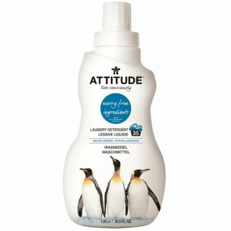 ATTITUDE, 洗濯洗剤, 野草, 35.5液量オンス（1.05 l） (Discontinued Item)