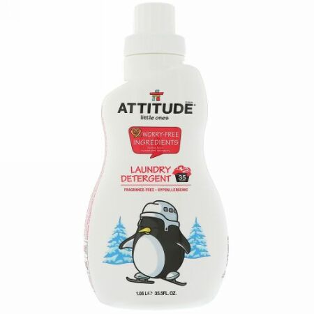 ATTITUDE, 子供たちのために, 洗濯石鹸, 無香料, 35.5液量オンス（1.05 l） (Discontinued Item)