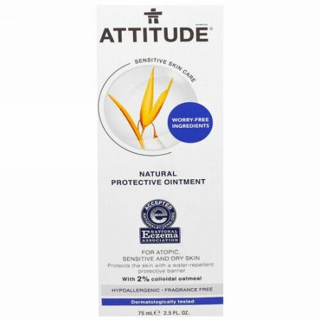 ATTITUDE, 自然保護軟膏、無香料、75ml (Discontinued Item)
