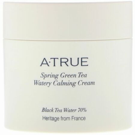 ATrue, 春の緑茶・水分豊富なカーミングクリーム、2.82 oz (80 g)