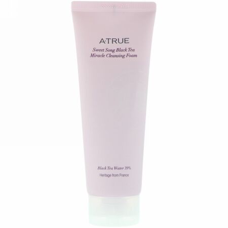 ATrue, スウィートソングブラックティー・ミラクルクレンジングフォーム、150 g (Discontinued Item)