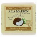 A La Maison de Provence, ハンド＆ボディ・バーソープ（固形石けん）、ココナッツクリーム、3.5オンス (100 g) (Discontinued Item)
