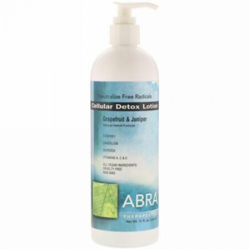 Abra Therapeutics, Cellular Detox Lotion, Grapefruit & Juniper, 16 fl oz (454 ml) (Discontinued Item)