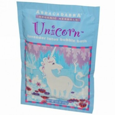 Abra Therapeutics, Unicorn、Lavender Lotus Bubble Bath、2.5 oz (71 g) (Discontinued Item)