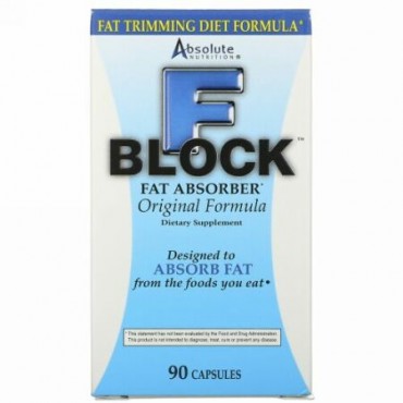Absolute Nutrition, Fブロック、ファットアブゾーバー、 90カプセル