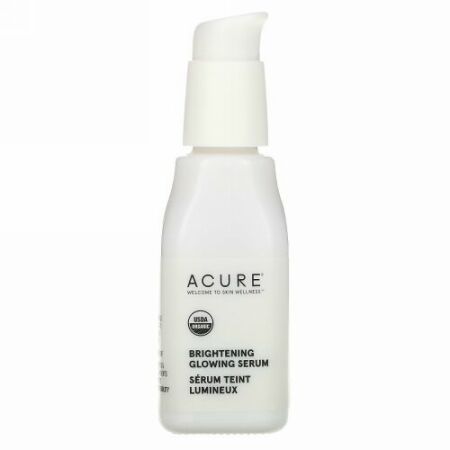 Acure, 鮮やかな輝き、グロウイングセラム、1 fl oz (30 ml)
