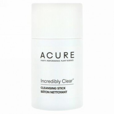 Acure, インクレディブリ―クリア、クレンジングスティック、2 oz (57 g) (Discontinued Item)