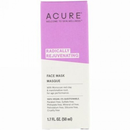 Acure, Radically Rejuvenating, Face Mask, 1.7 fl oz (50 ml) (Discontinued Item)