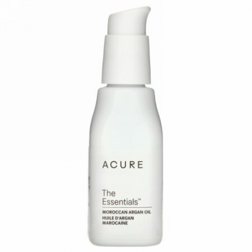 Acure, エッセンシャルズモロッカンアルガンオイル、30 ml