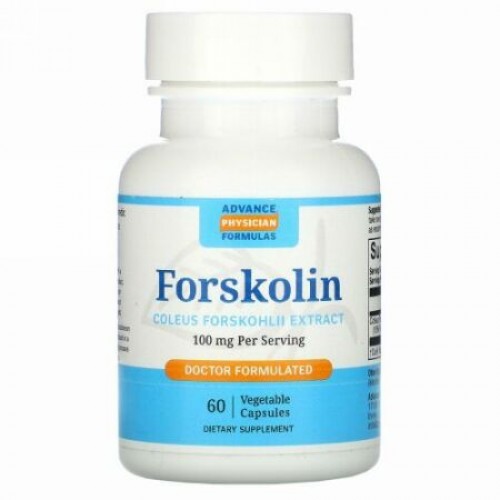 Advance Physician Formulas, フォルスコリン, コレウス・フォルスコリエキス,  100 mg, 60 カプセル