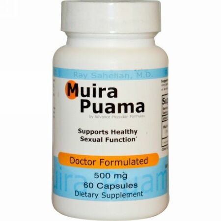 Advance Physician Formulas, ムイラプアマ、500 mg、60カプセル (Discontinued Item)