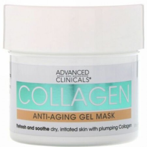 Advanced Clinicals, Collagen, Anti-Aging Gel Mask, 5 fl oz (148 ml) (Discontinued Item)