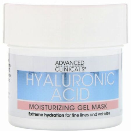 Advanced Clinicals, Hyaluronic Acid, Moisturizing Gel Mask, 5 fl oz (148 ml) (Discontinued Item)