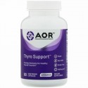 Advanced Orthomolecular Research AOR, Thyro（チロ）サポート、植物性カプセル90粒