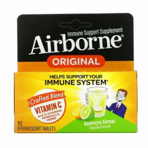 AirBorne, 発泡錠, レモンライム, 10錠