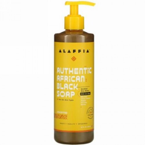 Alaffia, アフリカンブラックソープ、石鹸、476ml（16fl oz）