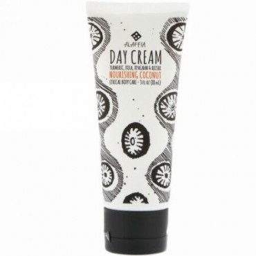 Alaffia, Coconut Reishi, Day Cream, Kola & Jojoba, 3 fl oz (88 ml) (Discontinued Item)