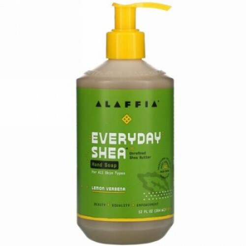 Alaffia, ハンドソープ、レモンバーベナ、12 fl oz (354 ml)
