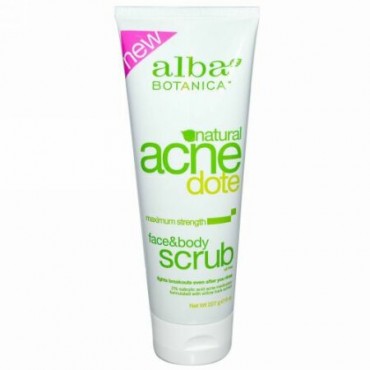 Alba Botanica, アクネドゥト、フェイス＆ボディスクラブ、オイルフリー、227 g