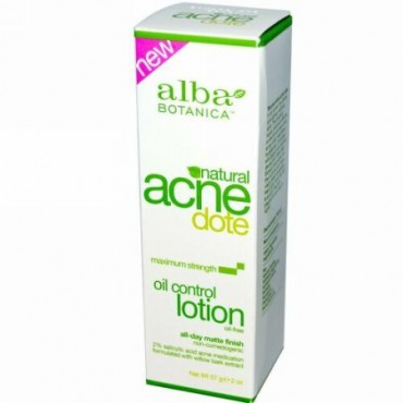 Alba Botanica, アクネ ドート、オイル コントロール ローション、オイルフリー、2 oz (57 g)