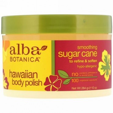 Alba Botanica, Hawaiian Body Polish, Sugar Cane, 10 oz (284 g) (Discontinued Item)