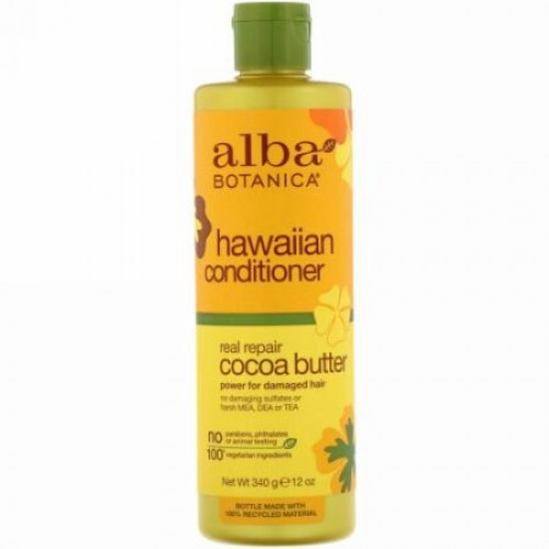 Alba Botanica, Hawaiian Conditioner, Real Repair Cocoa Butter, 12 oz (340 g) (Discontinued Item)