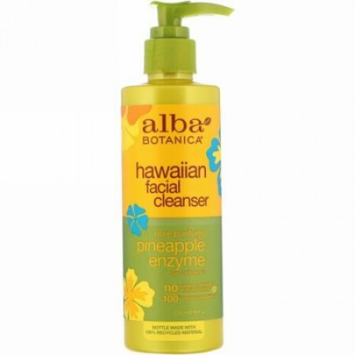 Alba Botanica, フェイシャルクレンザー, パイナップル酵素, 8 fl oz (237 ml)
