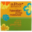 Alba Botanica, Hawaiian Oil Free Moisturizer, Refining Aloe & Green Tea, 3 oz (85 g)